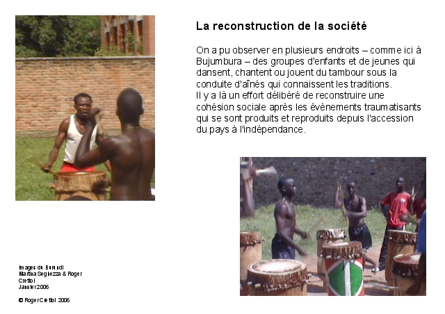 La reconstruction de la société